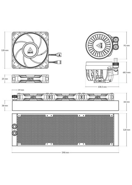 ARCTIC Liquid Freezer III Pro 360 A-RGB white ARCTIC Liquid Freezer III Pro 360 A-RGB white