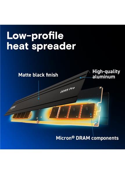 CRUCIAL PRO RAM DDR5 32GB KIT 2x16GB PC 5600 CRUCIAL PRO RAM DDR5 32GB KIT 2x16GB PC 5600