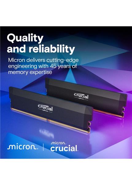 CRUCIAL RAM DDR5 32GB KIT 2x16GB PC 6000 PRO CRUCIAL RAM DDR5 32GB KIT 2x16GB PC 6000 PRO