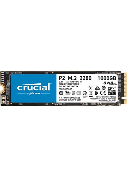 CRUCIAL SSD P2 1TB 3D NAND M.2 NVMe PCIe CRUCIAL SSD P2 1TB 3D NAND M.2 NVMe PCIe