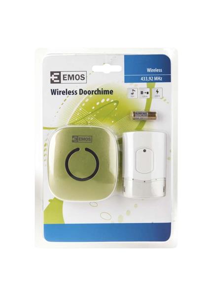EMOS Domový bezdrôtový zvonček 838W zelený EMOS Domový bezdrôtový zvonček 838W zelený
