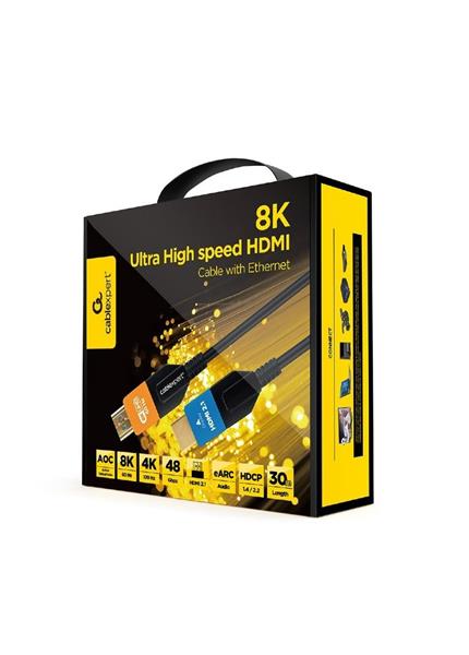 GEMBIRD AOC Kábel HDMI 2.1 M/M 30m, 8K Ultra High GEMBIRD AOC Kábel HDMI 2.1 M/M 30m, 8K Ultra High
