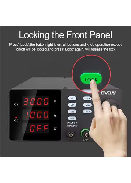 GVDA GD-E3010, Regulovateľný zdroj, 0-30V/0-10A GVDA GD-E3010, Regulovateľný zdroj, 0-30V/0-10A