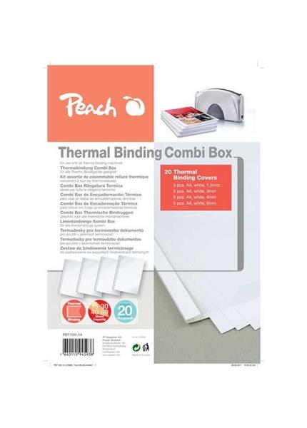 PEACH Thermal Binding Covers Comb Box PBT100-14 PEACH Thermal Binding Covers Comb Box PBT100-14