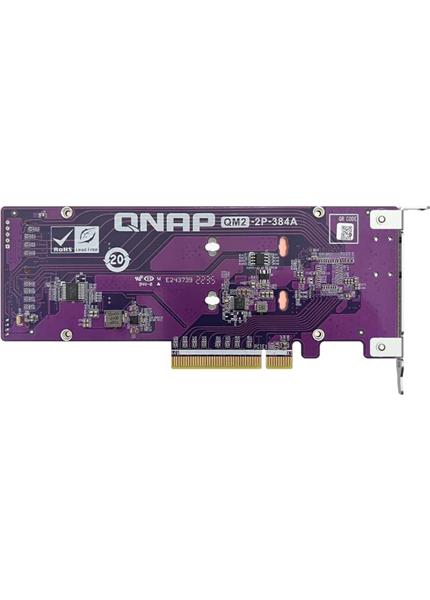 QNAP QM2-2P-384A PCIe SSD dual expansion card M.2 QNAP QM2-2P-384A PCIe SSD dual expansion card M.2