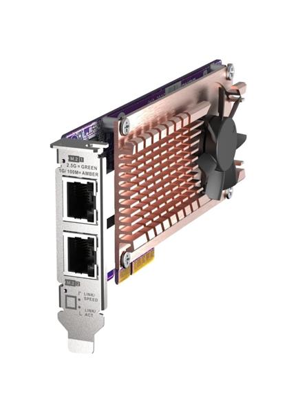QNAP QM2-2P2G2T PCIe dual SSD M.2 + 2x LAN card QNAP QM2-2P2G2T PCIe dual SSD M.2 + 2x LAN card