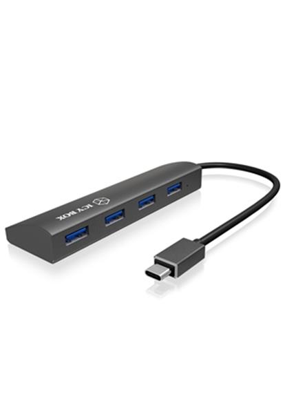 RAIDSONIC ICY BOX USB Type C HUB RAIDSONIC ICY BOX USB Hub, 4port, USB C/4x USB