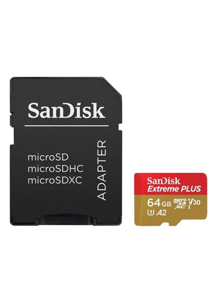SanDisk Extreme PLUS SDXC 64GB 200MB/s V30 + ad SanDisk Extreme PLUS SDXC 64GB 200MB/s V30 + ad