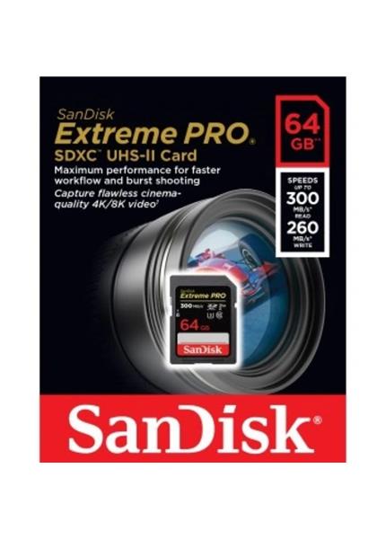 SanDisk Extreme PRO SD karta, 64 GB, SDXC, UHS-II SanDisk Extreme PRO SD karta, 64 GB, SDXC, UHS-II