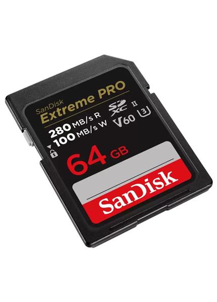 SanDisk Extreme PRO SD karta, 64 GB, V60, C10 SanDisk Extreme PRO SD karta, 64 GB, V60, C10