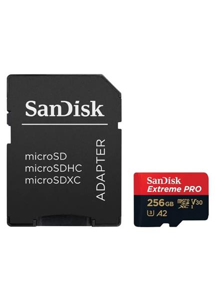 SanDisk Extreme PRO SDXC 256GB 200MB/s V30 + ada SanDisk Extreme PRO SDXC 256GB 200MB/s V30 + ada