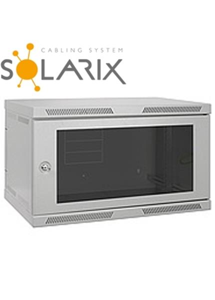 SOLARIX Nástenný rozvádzač SENSA 12U 400mm, sklo SOLARIX Nástenný rozvádzač SENSA 12U 400mm, sklo