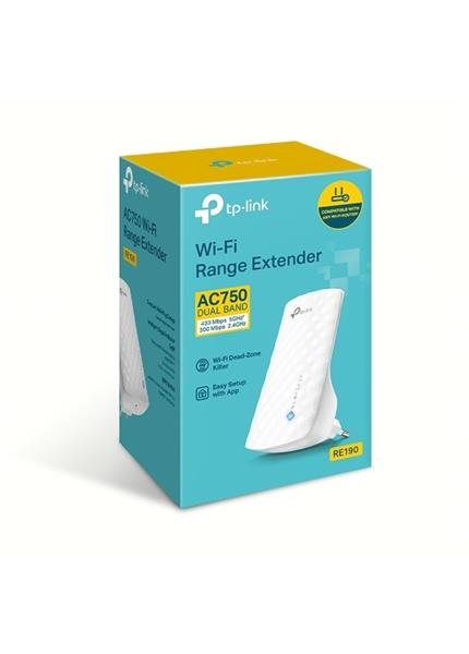 TP-Link RE190 AC750 Wi-Fi Extender TP-Link RE190 AC750 Wi-Fi Extender